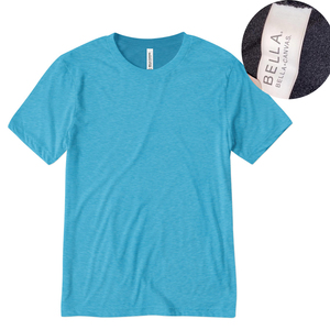 Bella Canvas, camiseta ajustada a la moda para hombre, hombros con cinta, cuello redondo, hecho de algodón/fibra de bambú, Camiseta de cuello redondo de algodón hilado en anillo - Product Image 2