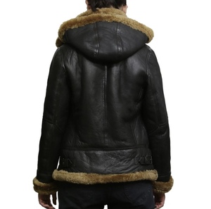 Vestes en cuir pour femmes tendance avec col rabattu personnalisé, doublure en coton/polyester, manches longues, respirantes pour l'automne - Product Image 5