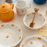 Ensemble de vaisselle en céramique tasse empilée ensemble de table en porcelaine pour enfants vente en gros