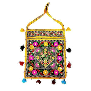 Bolso de Mano Bordado con Múltiples Diseños para Mujer, Cartera Textil con Trabajo de Hilo Decorativo, Diseño Étnico para Uso Casual y de Fiesta - Product Image 2