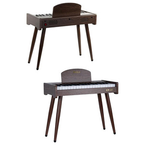 Piano pour enfants en bois Midex CP-370C - 37 touches fonctionnant sur piles avec toucher réaliste - Noyer naturel - Product Image 3
