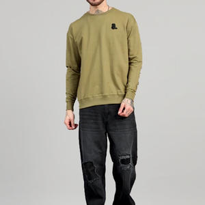 เสื้อยืดผู้ชายสไตล์สตรีทแวร์ ผ้าฝ้ายเนื้อหนา 220 กรัม สีพื้น แขนยาว ทรงวินเทจ ลำลอง ไซส์ใหญ่ ระบายอากาศ แห้งเร็ว - Product Image 1