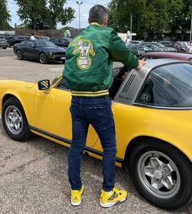 Veste universitaire personnalisée blouson de baseball brodé en satin Bomber réversible pour hommes - Product Image 4