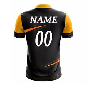 Polo unisexe en spandex/coton imprimé, uniforme de cricket personnalisé avec t-shirt, grande taille, séchage rapide, ensembles de cricket et de golf en gros - Product Image 6