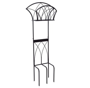 ตกแต่งขาตั้งท่อออแกไนเซอร์ไม้แขวนเสื้อโลหะท่อรีลผู้ถือท่อขาตั้งใช้สําหรับลานและสวนทําด้วยมือ - Product Image 1