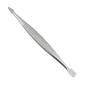 Poussoir à cuticules en acier inoxydable à double extrémité pour manucure et pédicure Outil de suppression de cuticules pour le soin des ongles et le nettoyage du bout des doigts - Product Image 1