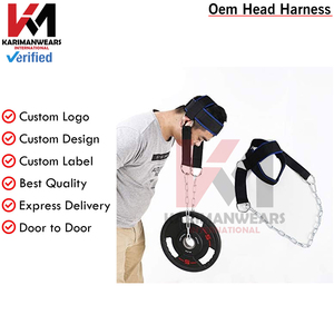 Harnais de tête de sport en coton de qualité supérieure, résistant, taille personnalisée, harnais d'exercice pour le cou - Product Image 6