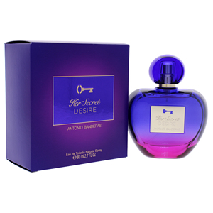 Antonio Banderas il suo desiderio segreto per le donne 2.7 oz EDT Spray con fragranza affascinante elegante forma di bottiglia - Product Image 2