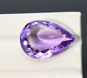 Meilleure qualité violet améthyste poire coupe pierre précieuse 21X14X8mm tailles facette coupe pierre oeil propre pierre précieuse en vrac pour la fabrication de bijoux. - Product Image 2