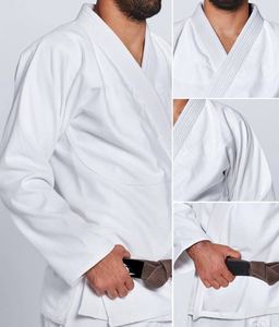 Professionnel de qualité supérieure plaine meilleure qualité matériau respirant Arts martiaux pratique couleur Jiu Jitsu uniforme Gi SI-JJG-017 - Product Image 6