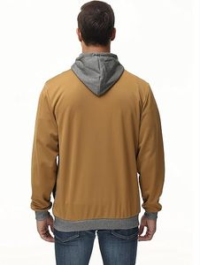 Sudadera con cremallera para hombre de gran tamaño en blanco Vintage Faded Boxy Pullover Sudadera Plain Stone Acid Washed Hood - Product Image 5