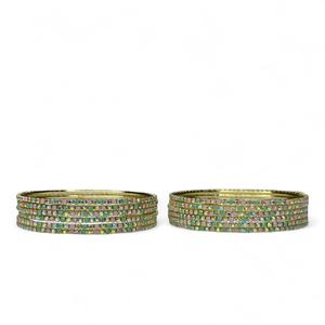 Best Selling New Arrival Hand Crafted Metal Material Made Chudiyan Sets Punjabi Bangles for Wedding Party - Product Image 3