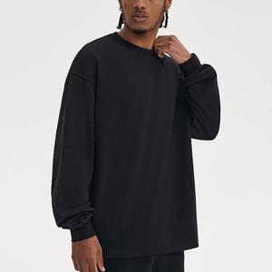 Luxurious Dark <b>Green</b> Oversized Sweatshirt for <b>Men</b> A Blank Crewneck Pullover with Custom Logo Fleece <b>Top</b> for OEM ODM Streetwear - Product Image 4