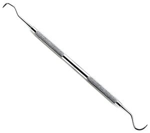 Grue dentaire Kaplan détartreur greffage lame incurvée Double extrémité Instruments d'implant chirurgical - Product Image 1