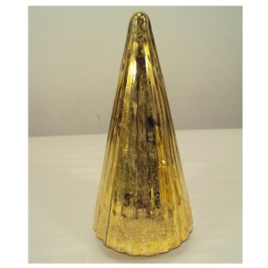 Large Mercury Glass <b>Christmas</b> <b>Tree</b> Ornaments Table <b>Top</b> Decorative For Home Party Decor - Product Image 3