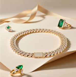 Luxury <b>Iced</b> <b>Out</b> Cuban Link <b>Chain</b> Necklace for Men Hip Hop Micro Pave CZ Diamond Cuban Choker Necklace Gold Silver Plated Jewelry - Product Image 1