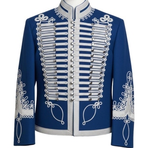 Uniforme Histórico Medieval Alemán-Húngaro de Húsar con Trenzas Doradas y Plateadas para Hombre, Reproducción Personalizada de Alta Calidad - Product Image 4