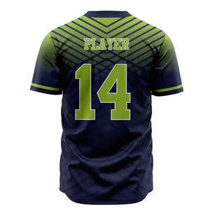 Conjunto de uniformes de béisbol personalizados más vendidos, ropa de béisbol y softball, camisetas baratas de softball que se desvanecen para hombres - Product Image 3