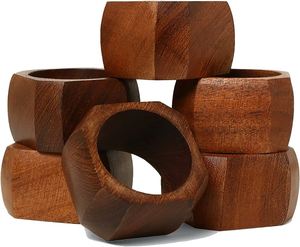 Luxury Wood Napkin <b>Ring</b> with Natural Finish Best Quality for Home Hotel Restaurant Party Decoration - Product Image 5