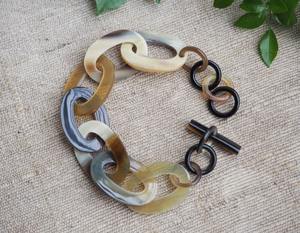 Venta caliente de calidad premium Cuerno brazalete joyería cadena diseño altamente pulido Cuerno Brazalete Pulsera producto de venta superior - Product Image 2