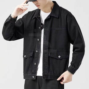 Chaqueta vaquera de gran tamaño para hombre ajustada de fabricación profesional, ropa informal para uso al aire libre, chaqueta vaquera de gran tamaño para hombre con personalización - Product Image 4