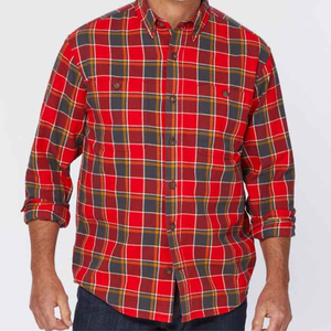 เสื้อเชิ้ตผ้าสักหลาดลายสก็อตสำหรับผู้ชายเสื้อเชิ้ตแขนยาวสำหรับใส่ทำงานกลางแจ้งสวมใส่สบายและไร้กาลเวลา - Product Image 6