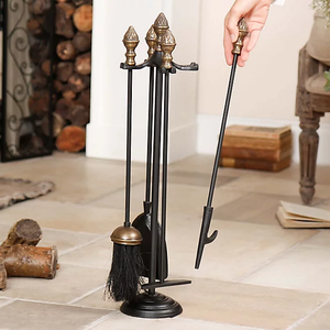 Good Quality Firewood <b>Rack</b> Fireplace Accessories With Fireplace <b>Tools</b> Set - Poker Broom Tongs and Shovel Fire Set - Product Image 6