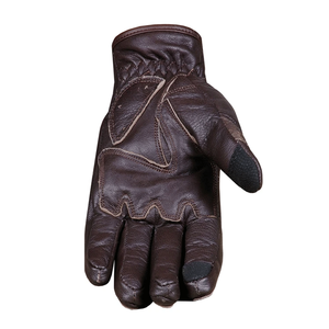 Men's Vintage Goatskin Leather Gloves Winter Auto Racing Motorcycle Wear Gel Padded Cruiser Street Gloves Breathable - Product Image 3