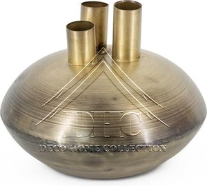 Vase à fleurs en métal et aluminium de conception moderne en petites et moyennes tailles noires pour la décoration à la maison - Product Image 6