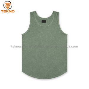 เสื้อกล้ามออกกำลังกายแขนกุดทำจากผ้าฝ้ายแห้งเร็วสำหรับผู้ชายเสื้อออกกำลังกายแฟชั่นใหม่ล่าสุดสำหรับฤดูร้อน - Product Image 2