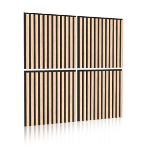 Tablero de MDF absorbente de sonido, paneles acústicos Akupanel, paneles de pared acústicos de madera personalizados para interiores - Product Image 2