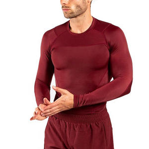 Camiseta de compresión MMA de manga larga con cuello redondo para artes marciales, personalizada con impresión digital por sublimación. - Product Image 2