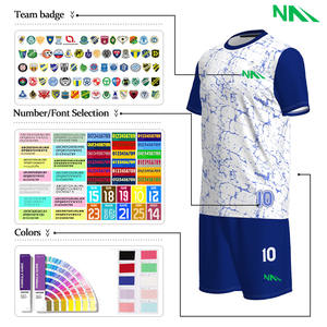 Camisetas de equipo de fútbol personalizadas, uniformes de fútbol de malla transpirable, camisetas deportivas de poliéster 100%, camisetas de entrenamiento atlético para hombres - Product Image 2
