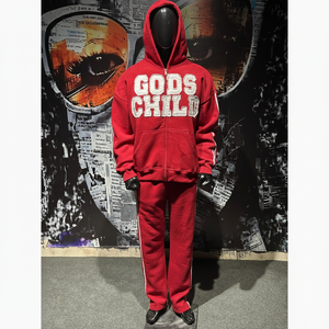 Nouveaux survêtements pour hommes personnalisés, broderie délavée, broderie tendance, streetwear, 100% coton, amples, doux, lavage à l'acide - Product Image 1