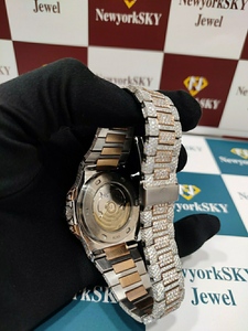 Precio barato 2023 última llegada VVS Moissanite Diamante tachonado reloj de negocios automático Unisex Hip Hop reloj al mejor precio hombres - Product Image 6