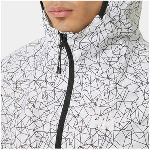 Chaqueta de lluvia impermeable cortavientos, chaqueta de nieve de nailon personalizada para hombre, chaqueta de lluvia impermeable con estampado para exteriores, cortavientos ligero - Product Image 4