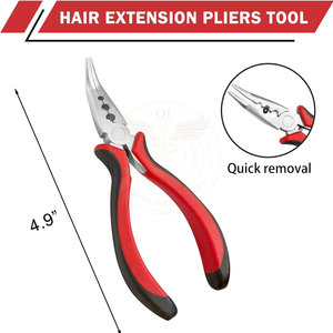 Stainless Steel Micro <b>Bead</b> Hair <b>Extension</b> Plier Tool for Ring Fitting & Opening Salon Use OEM Customizable - Product Image 5
