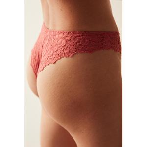 Suola taglio V mutandine rosse brasiliane