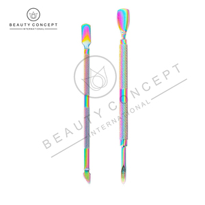 Empujador de cutículas de uñas con logotipo personalizado de Color arcoíris, empujadores de cutículas sostenibles más nuevos de Beauty Concept International - Product Image 4