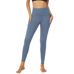 Mallas de yoga multicolor al por mayor pantalones de entrenamiento transpirables con Bolsillos y cintura alta personalizados de talla grande - Product Image 1