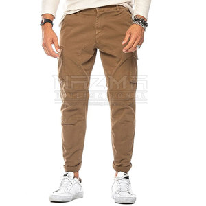 Pantalones Cargo ligeros para hombre al por mayor con logotipo personalizado y bolsillos laterales, pantalones Cargo personalizados a la moda en stock nuevos para hombre - Product Image 3