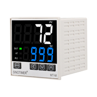 Régulateur de température numérique MT-M SINOTIMER-Panneau 72x72mm, entrée K/E/J/N, double sortie, double affichage 100-240VAC