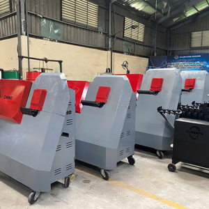 Dobladora automática de barras de refuerzo CNC de 6-10mm, barra de construcción de acero inoxidable, máquina dobladora de estribos, componentes vitales del núcleo del motor - Product Image 1