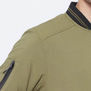 Chaqueta de bombardero de invierno a prueba de viento de nuevo diseño para hombre, estilo de calle de moda con chaqueta acolchada con cuello levantado - Product Image 4