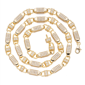 925 argent Moissanite diamant 10MM chaîne cubaine luxe glacé Hip Hop collier pour femmes audacieux déclaration bijoux parfait pour les hommes - Product Image 2