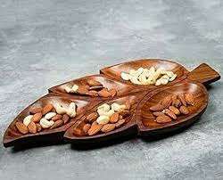 Bandeja de Madera con Diseño de Hoja, Acabado de Primera Calidad, Utensilio de Cocina para Decoración del Hogar, Mesa para Bodas - Product Image 4