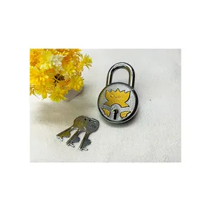 定制橱柜50毫米门锁铜设计邮件锁挂锁钥匙相似行李箱锁防盗ghalaq