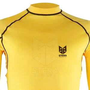 Haute qualité hommes 100% coton Rash Guard Gym Fitness Wear avec protection solaire pour adultes - Product Image 6