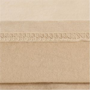 เสื้อยืดผ้าฝ้ายออร์แกนิกสำหรับผู้ชายเสื้อยืดวินเทจสองชั้นแบบปะต่อผ้าตัดและเย็บแบบโอเวอร์ไซส์ออกแบบโลโก้ได้ตามต้องการ - Product Image 4