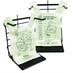 ถุงช้อปปิ้งสำหรับร้านขายของชำแบบย่อยสลายได้โลโก้ได้ตามต้องการ - Product Image 6